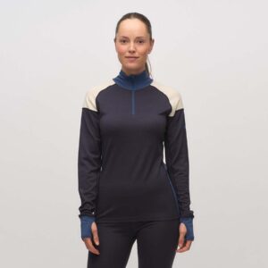 W Jardalen, half-zip, 80% merinoull