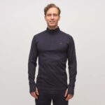M Røstene, half-zip, 80% merinoull